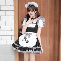 New Cat Girl Maid Costume - Plus Size Japanese Kawaii Cosplay Outfit, Classic Black & White Maid Dress thumbnail