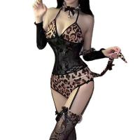 Catwoman Bodysuit Costume - Sexy Leopard Print Role Play Outfit for Women thumbnail