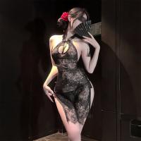 Chao Mu Lace Temptation Lingerie - Elegant Split Cheongsam Style Erotic Underwear for Women thumbnail