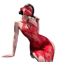 Chao Mu Lace Temptation Lingerie - Elegant Split Cheongsam Style Erotic Underwear for Women thumbnail