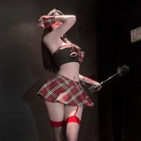 Chao Mu Sensual Lingerie Set - Pure & Tempting JK Skirt Style Erotic Outfit, Feminine Schoolgirl-Inspired Bedroom Wear thumbnail