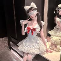 Chao Mu Soft Cute Lingerie Set - Bowknot Maid-Inspired Pure & Tempting Lolita Erotic Underwear for Women thumbnail