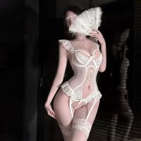 Chaomu Lace Butterfly Tie-Up Lingerie Set - Seductive Pure-Yu Style Women's Sensual Intimate Apparel thumbnail