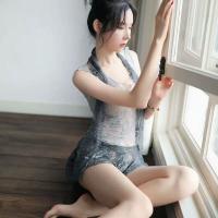 Cherry Passion Lingerie Set - Seductive Sheer Nightwear with Thong, Sexy Sleep Dress & Erotic Bedroom Outfit thumbnail