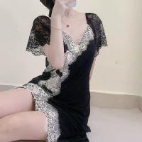 Cherry Romance Lingerie Set - No-Remove Pure Temptation Sheer Sleep Dress, Chinese Chic Bedroom Wear thumbnail