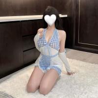 Cherry Romance Lingerie Set – Seductive Maid Costume with Sexy Pencil Skirt & Matching Sleepwear thumbnail
