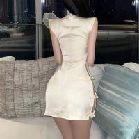 Cherry Romance Sexy Lingerie Set – Slim-Fit Open-Crotch Uniform Style Cheongsam Bodysuit for Women thumbnail