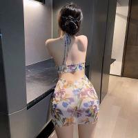 Cherry Romance Thai-Style Beach Vacation Lace Bodycon Dress - Sexy Sheer Back Mini Skirt thumbnail