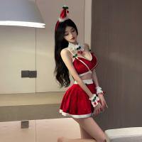 Cherry Temptation Lingerie Dress - Sexy Christmas No-Remove Suspender Gown, Naughty & Sweet Holiday Costume thumbnail