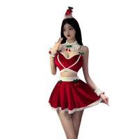 Cherry Temptation Lingerie Dress - Sexy Christmas No-Remove Suspender Gown, Naughty & Sweet Holiday Costume thumbnail