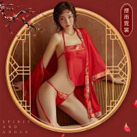 Chinese-Inspired Transparent Lace Lingerie Set – Sexy Vintage Sleepwear & Seductive Costume Outfit thumbnail