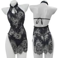 Chinese Style Lace Bra Set - Qipao-Inspired Seductive Lingerie Outfit, Easy-Access Flirty Costume thumbnail
