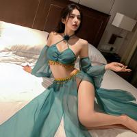Chinese-Style Sexy Lingerie Set for Women – Silk Belly Dance Doudou, Cosplay Hanfu Sleepwear & Bedroom Outfit thumbnail