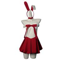 Christmas Bunny Costume for Women - Sexy Naughty Role Play Lingerie Dress, New Year Eve Outfit & Cosplay Ensemble thumbnail