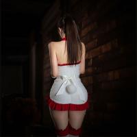 Christmas Bunny Costume for Women - Sexy Lingerie Role Play Outfit, Festive Stage Wear & Party Dress thumbnail