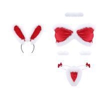 Christmas Bunny Costume for Women - Sexy Holiday Lingerie Set, Naughty Santa Outfit & Festive Roleplay Attire thumbnail