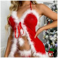 Christmas Lady Sexy Lingerie Set - Plush Hooded Robe & Matching Pajamas for Date Night, Holiday Party & Cozy Home Wear thumbnail