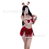 Christmas Lingerie Set - Sexy Santa Role Play Costume in Red for Holiday & New Year Eve thumbnail