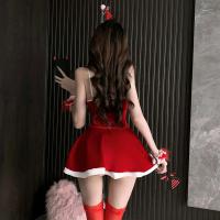 Christmas Sexy Lingerie Dress - Deep V-Neck Backless Slip Dress for New Year Eve & Holiday Nights thumbnail