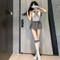 College-Style Sexy Lingerie Set - Backless JK Uniform Outfit for Women, Cute & Spicy Kawaii Bodysuit thumbnail