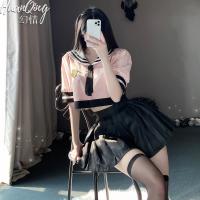 New Collegiate JK Skirt Set - Sexy Sailor Uniform Costume for Women, Schoolgirl Role Play Outfit thumbnail