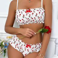 Cute Bear Sexy Lingerie Set - Strawberry Sheer Two-Piece Outfit for Couples thumbnail