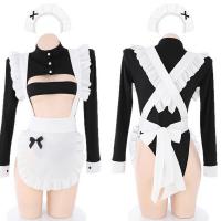 Cute Lolita Maid Costume for Women - Sexy Lacy Bodysuit with Sheer Cutouts & Teasing Design thumbnail
