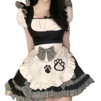 Cute Maid Costume Dress with Cat Ears - Plus Size Lolita Cosplay Outfit for Women thumbnail
