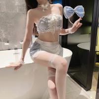Cute Maid Costume Lingerie Set - Sexy Cosplay Sleepwear for Small Bust, Schoolgirl & Housemaid Fantasy Outfit thumbnail