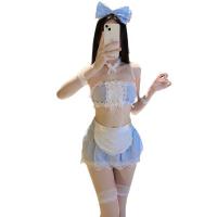 Cute Maid Costume Lingerie Set - Sexy Cosplay Sleepwear for Small Bust, Schoolgirl & Housemaid Fantasy Outfit thumbnail