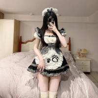 Cute Maid Costume for Women - Anime Cat Girl Lolita Dress with Stretchy Spandex Fabric thumbnail