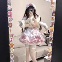 Cute Maid Costume for Women - Anime Cat Girl Lolita Dress with Stretchy Spandex Fabric thumbnail