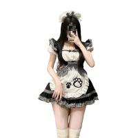 Cute Maid Costume for Women - Anime Cat Girl Lolita Dress with Stretchy Spandex Fabric thumbnail