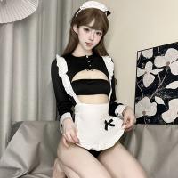 Cute Maid Costume for Women - Sexy Lingerie Set, No-Remove One-Piece Outfit, Flirty & Playful Adult Costume thumbnail