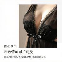 Luxury Deep V Lace Sheer Sleep Dress - Seductive & Flirty Women's Sensual Lingerie Set thumbnail