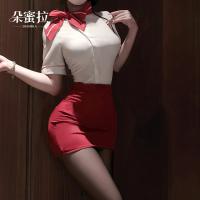 Domiela Sexy Air Hostess Costume for Women – Seductive Secretary Role Play Outfit, Professional Lingerie Set thumbnail