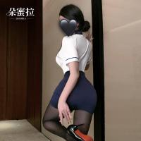 Domiela Sexy Air Hostess Costume for Women – Seductive Secretary Role Play Outfit, Professional Lingerie Set thumbnail