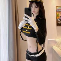 Domila Sexy Lingerie Set - Airline Stewardess & Police Uniform Costume for Women, Pure-Yet-Seductive Role Play Outfit thumbnail