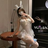 Dominatrix-Inspired Bunny Girl Lingerie Set – Seductive Abstinence Style Sleepwear & Playful JK Uniform Outfit thumbnail