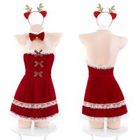 Dragon Year New Year Lace Sheer Lingerie Set - Sexy Costume Outfit for Christmas & NYE thumbnail