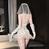 Dreamy Bridal Lingerie Set - Sensual Lace Sheer Mesh Chemise for Women, Romantic & Alluring Nightwear thumbnail