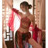 Dunhuang Flying Apsara Lingerie Set - Embroidered Hanfu-style Busty Bodysuit & Sexy Sleep Dress thumbnail
