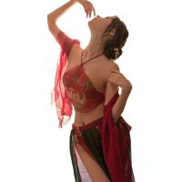 Dunhuang Flying Apsara Lingerie Set - Embroidered Hanfu-style Busty Bodysuit & Sexy Sleep Dress thumbnail