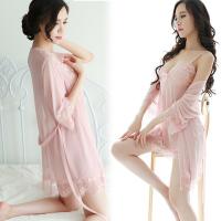 Elegant Lace Sheer Babydoll Set for Women – Sexy Transparent Camisole & Matching Panty Ensemble thumbnail