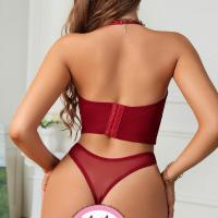 European and American export three-piece sexy lingerie - Pure & Tempting Two-Piece Lingerie Set for Small Bust Enhanceme thumbnail