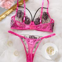 European Summer Sheer Lace Lingerie Set – Sensual Transparent Bra & Panty Set for Women thumbnail