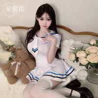 Domoira Sexy Lingerie Set for Women – Innocent JK Sailor Style Costume with Maid & Cosplay Bedroom Outfit F612 thumbnail