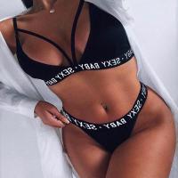Factory-Direct Sexy Lingerie Set – European and American Alphabet Thong Bikini Set for Women, Trendy Erotic Swimwear & I thumbnail