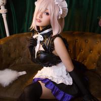 Fate Grand Order Mash Kyrielight Maid Cosplay Costume - Official Style Anime Outfit for Women thumbnail
