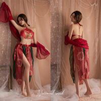 Fly Tian Princess Hanfu Lingerie - Chinese Ancient Style Cosplay Outfit with Seductive Bodice & Silk Sleepwear thumbnail